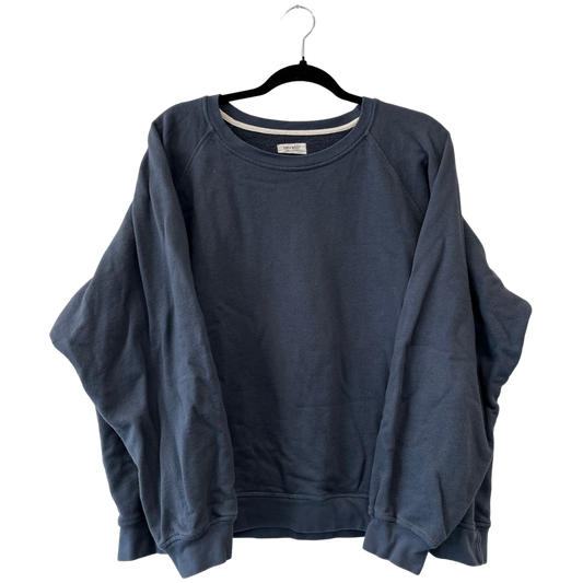 navy blue organic cotton sweat shirt - 2x