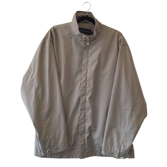 greyiege (beige/cream) zip-up boxy jacket(oversized) - XXL