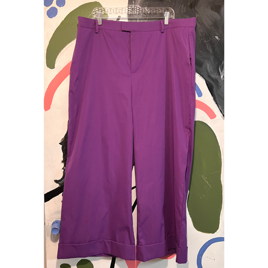 purple wide leg pants - 3xl