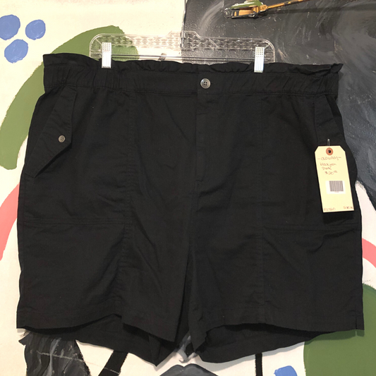 black jean shorts - XXL