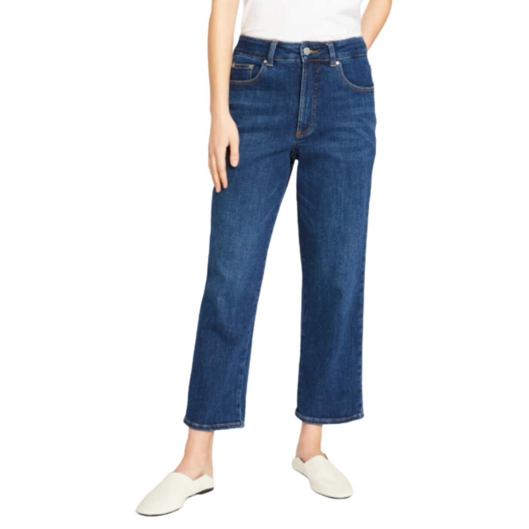 Donna High-Rise Curvy Straight Jeans - US 28
