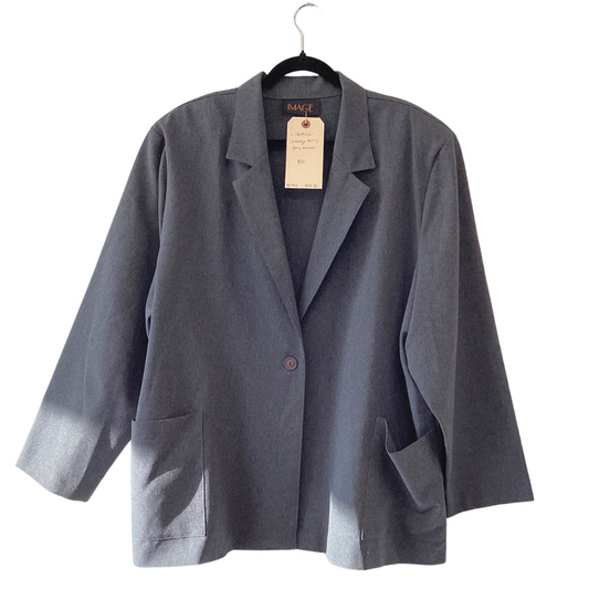 vintage boxy grey blazer - US 22