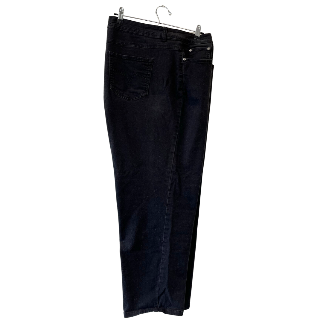 black straight leg jeans - 22/24