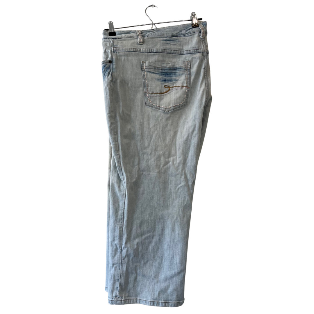 light wash y2k cropped jeans - US 22/24