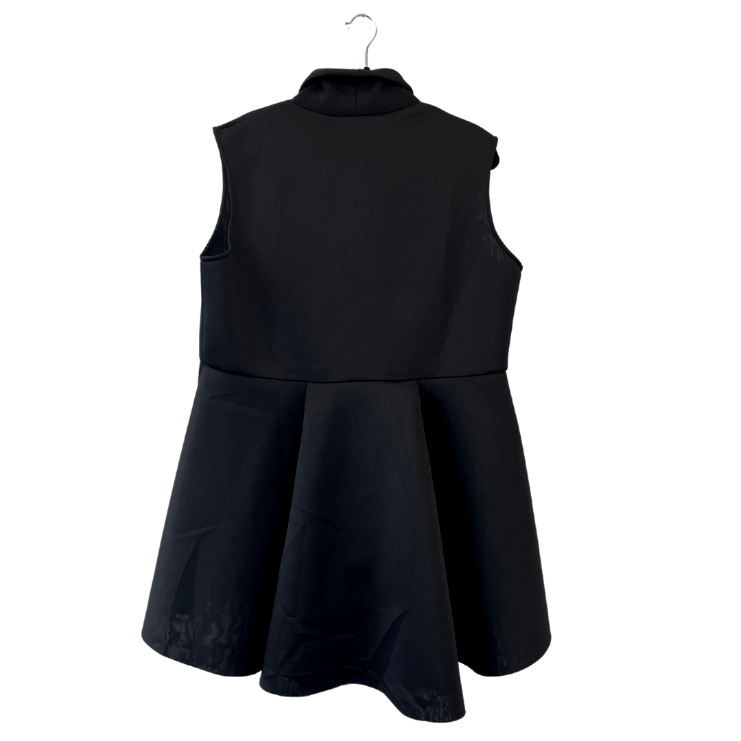 peplum top with high-low hem (scuba material) - 3X