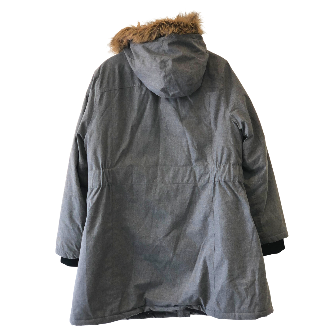grey hooded jacket - 2X