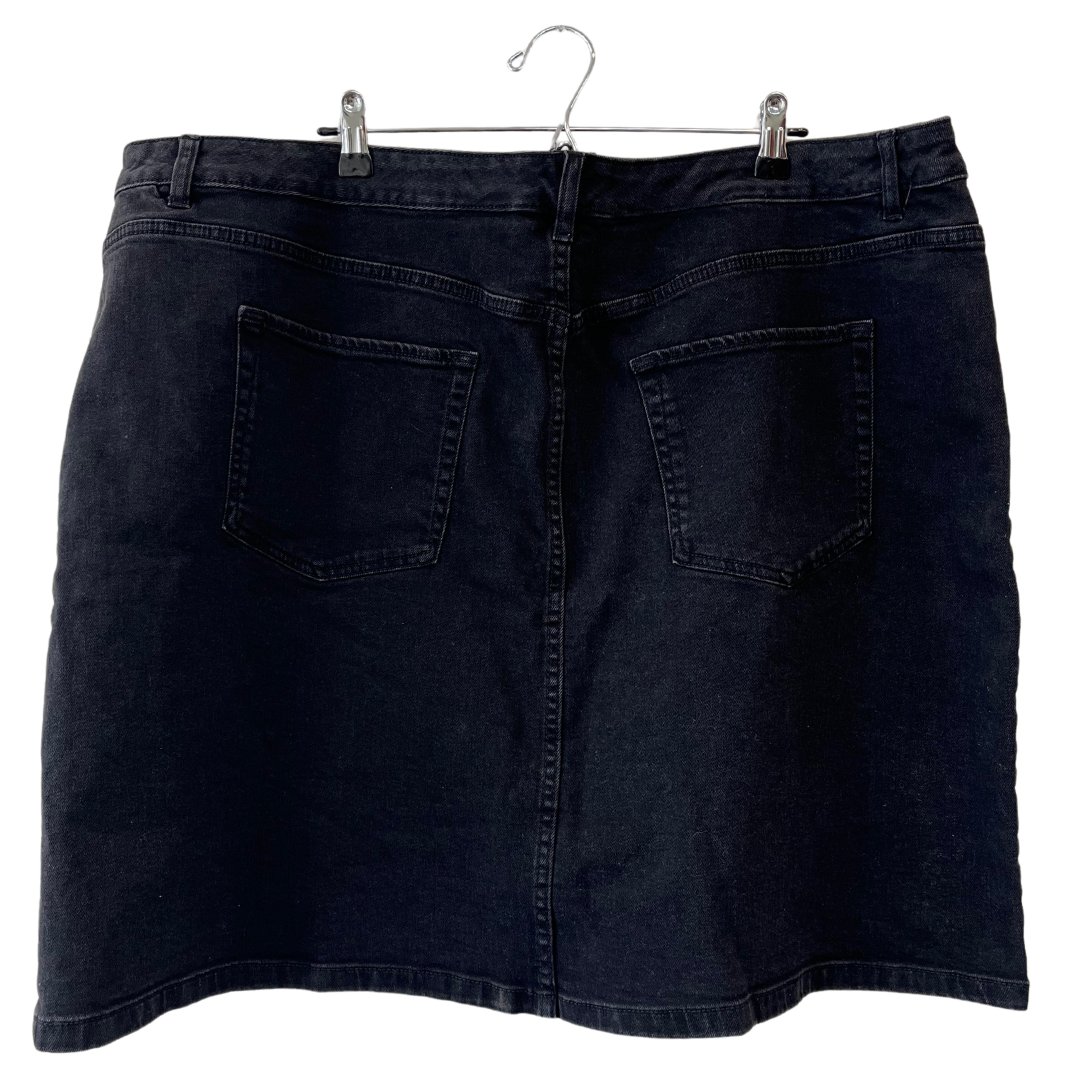 black denim mini skirt - US 22