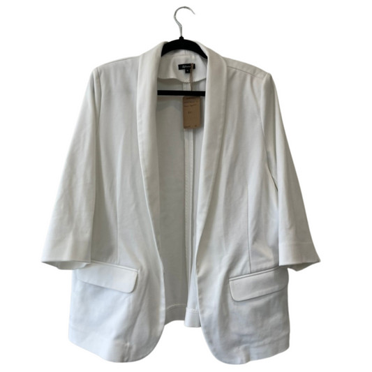white blazer w/ front flap pockets - US 18