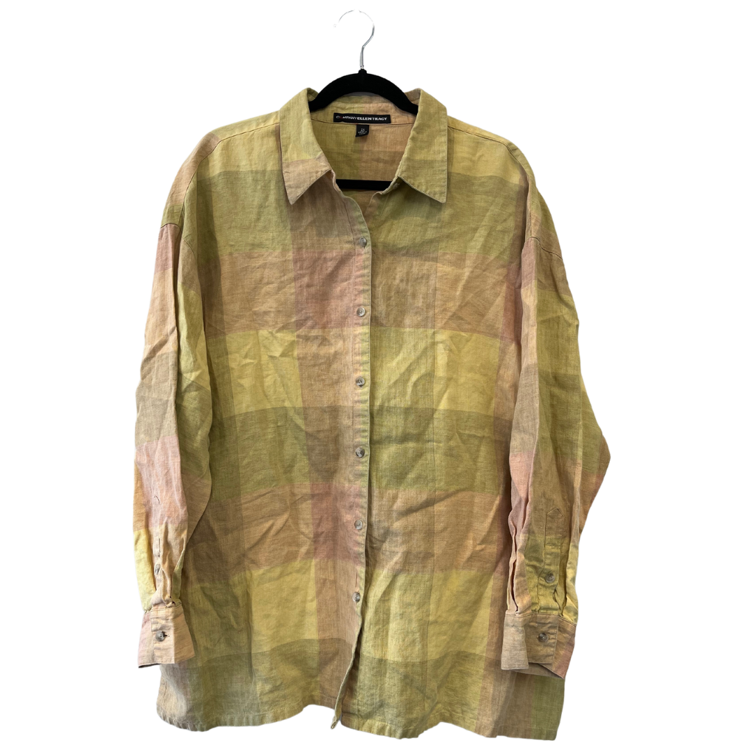 long sleeve button up - 2x