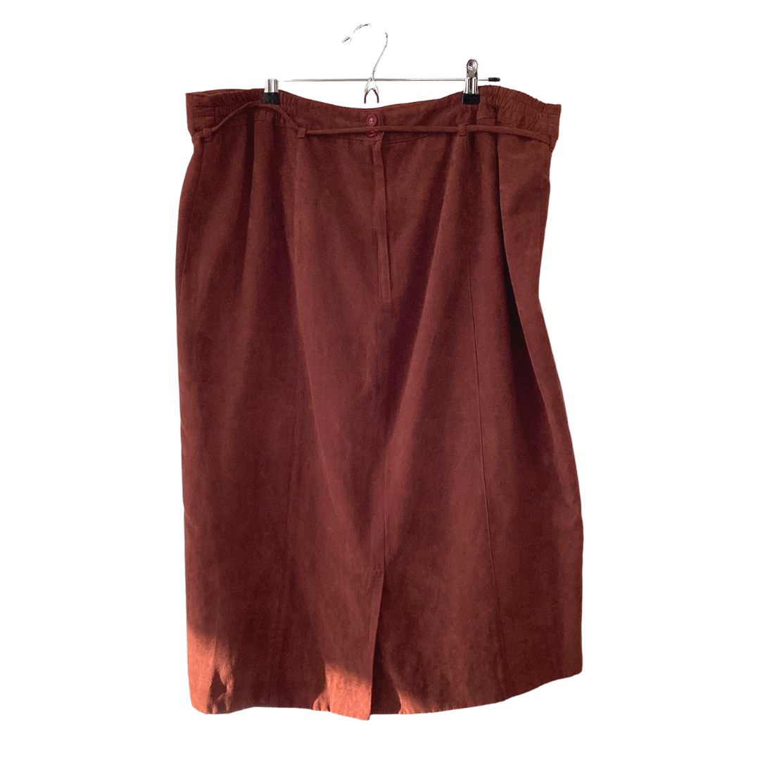 vintage faux suede skirt suit - 18/20