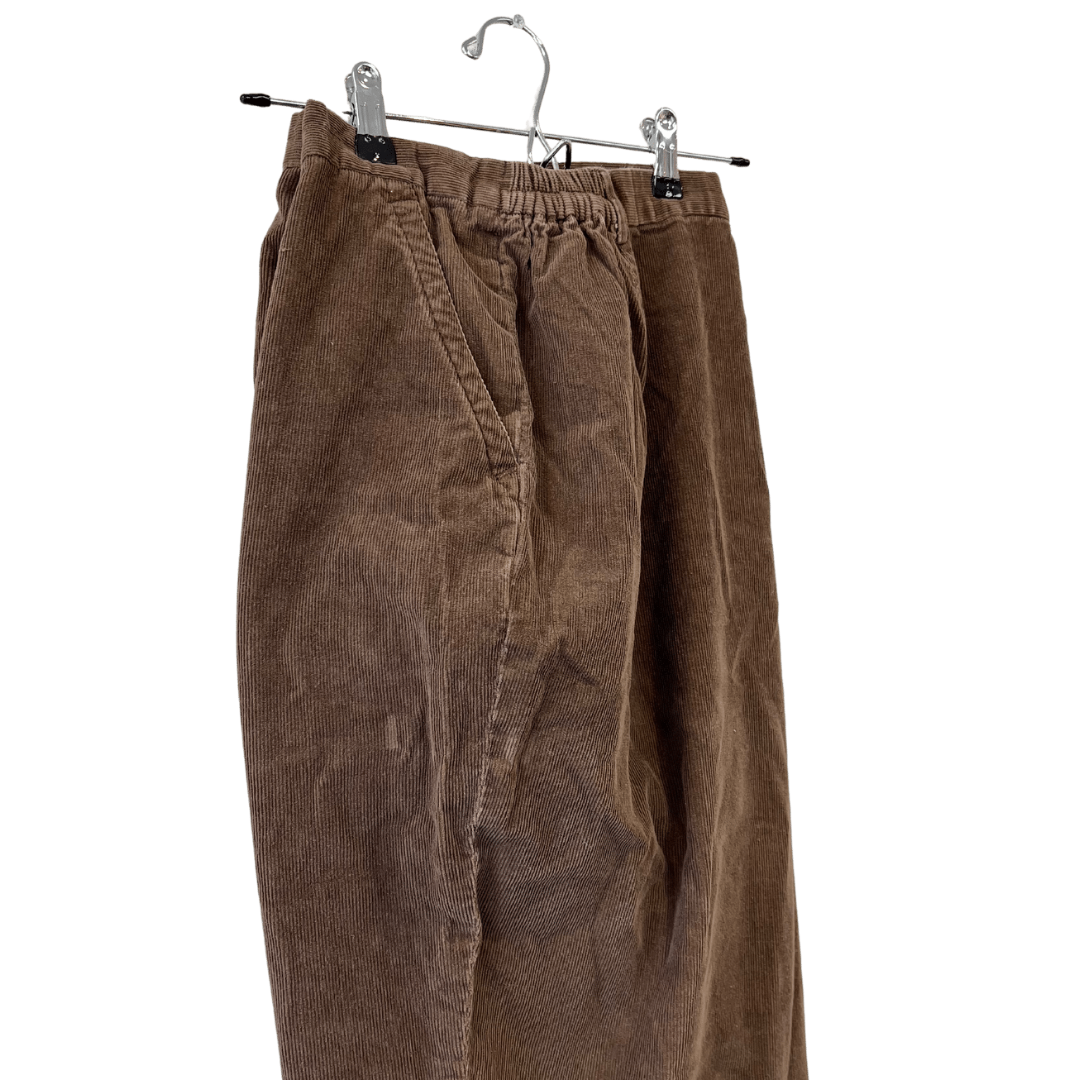 vintage straight leg brown corduroy slacks - US 22