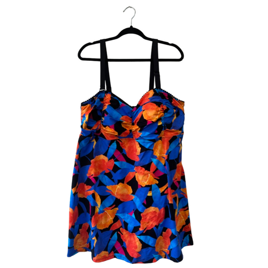 colourful swim dress w/ tags - 2x