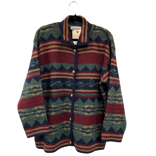 vintage button up sweater - L