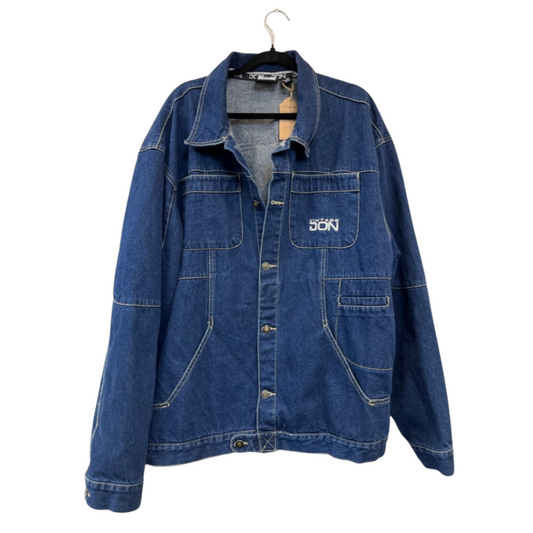 2000s denim workwear jacket - size 2XL