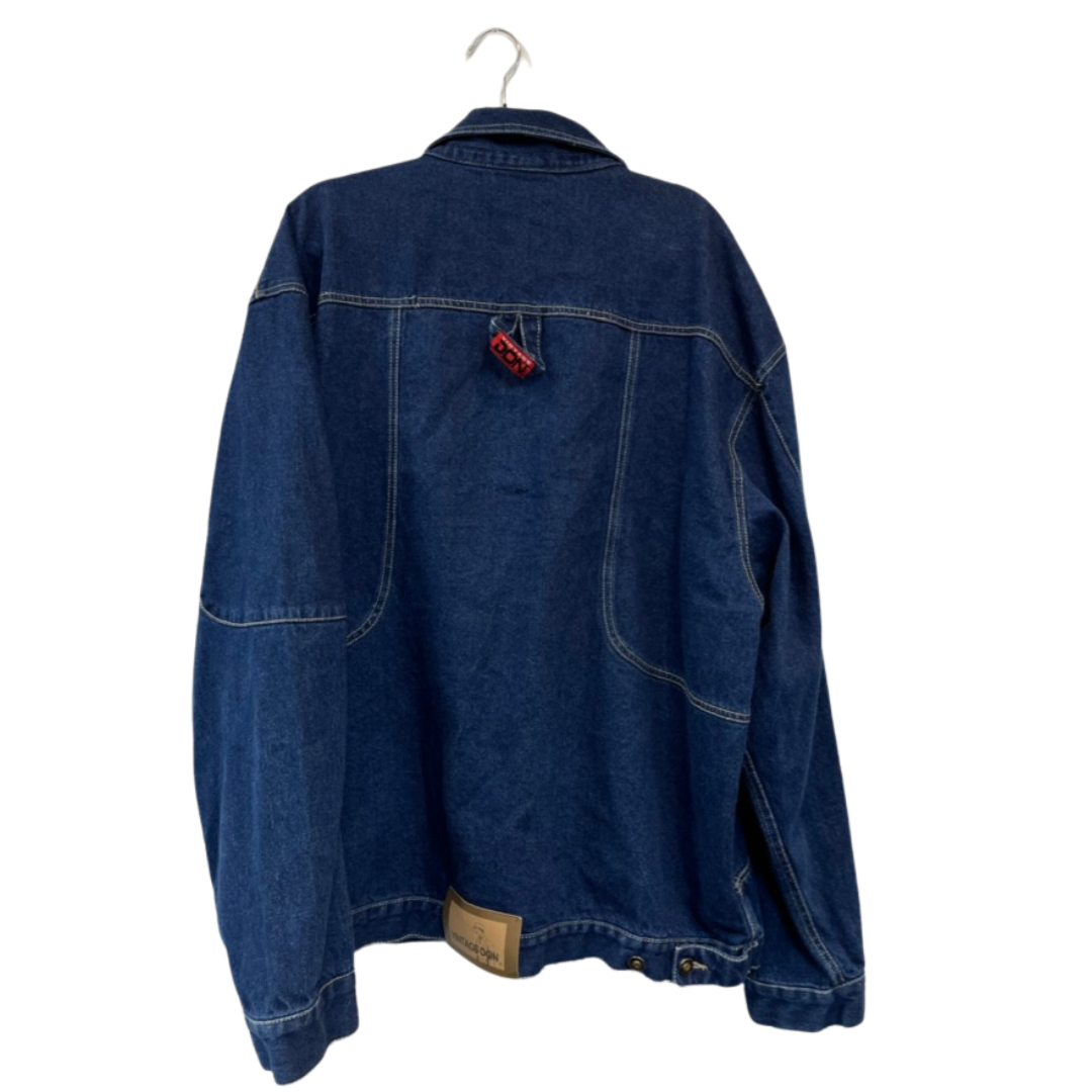 2000s denim workwear jacket - size 2XL