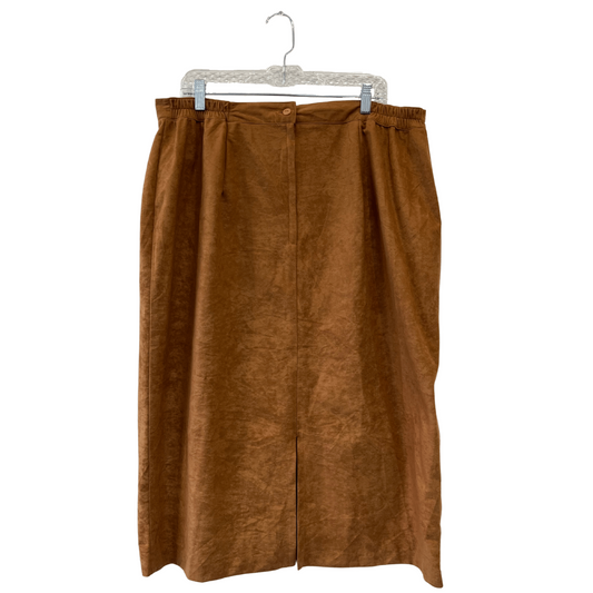 Vintage faux suede skirt - 16/18