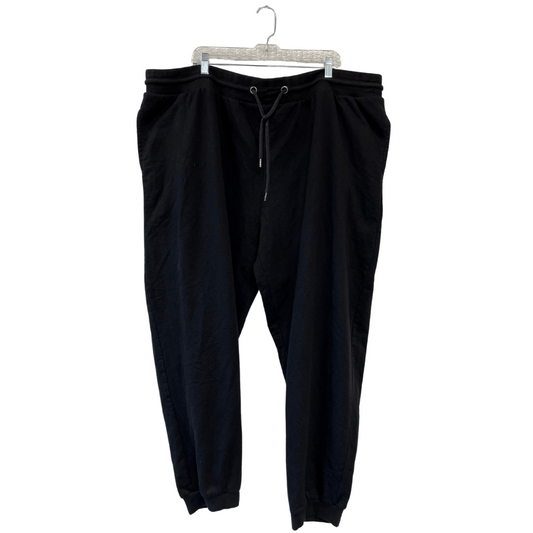 black terry cloth sweat pants - 5x