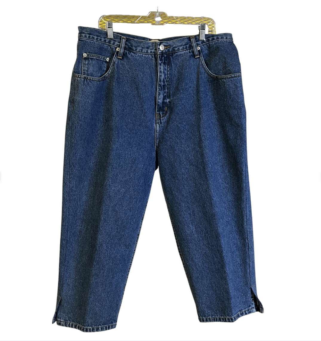 straight leg cropped vintage denim - 18