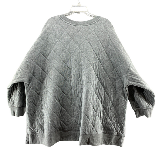 Quilted boxy grey sweater - 4X