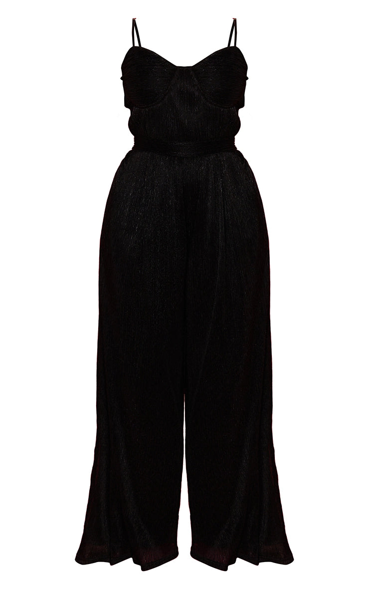 glitter wide-leg jumpsuit - US 24