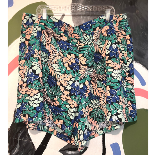 floral print shorts - 2X