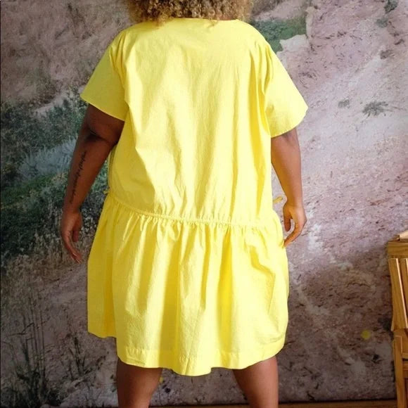 canary yellow shirt dress - 5x/6x