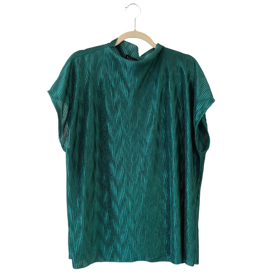 boatneck emerald green top - US 22/24